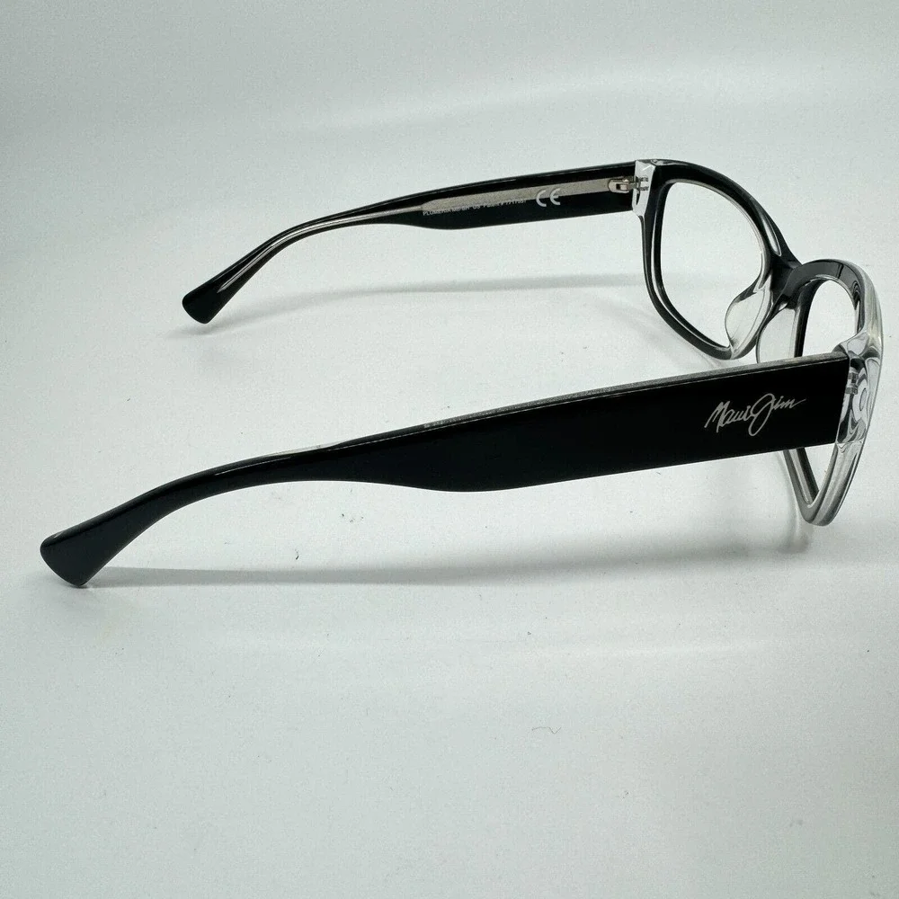 Maui Jim Sunglasses Frames‎ MJ768-02K PLUMERIA 55/17-135 Black Full Rim H10902